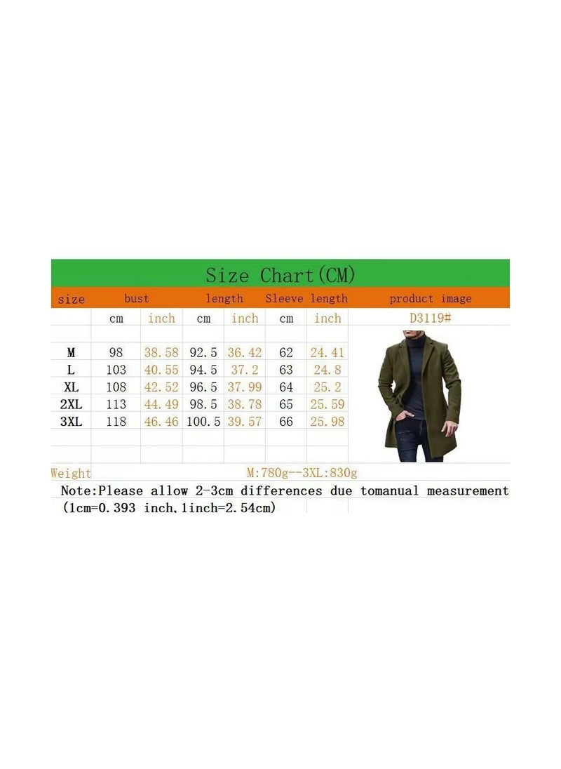 Loquat - Squality  Breasted Long Coat Men Grey - Image 1