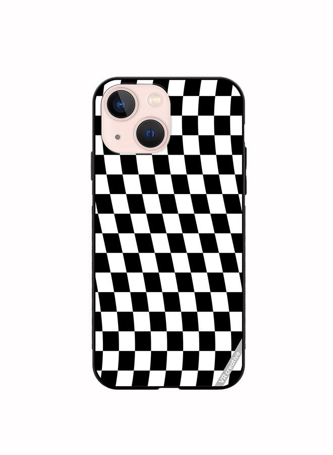 VR CREATIVE Protective Case Cover For Apple iPhone 14 Checkered Design Multicolour - Image 1