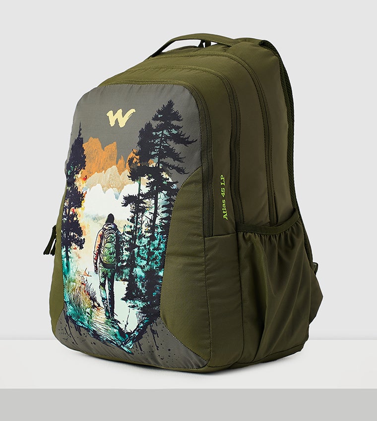 وايلد كرافت حقيبة ظهر وايلد كرافت أطلس ٤٥ لتر للتخييم، لون أخضر زيتوني - Image 3