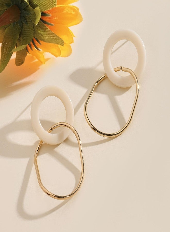SALTY Pack of 2 Timeless Luxury Gold Earring for Women | Stylish Fashion Jewellery | Accessories for Girls | Minimal Jewelry | Ideal for Gifting | Marriage, Birthday | Gift for Valentine Day - Image 2