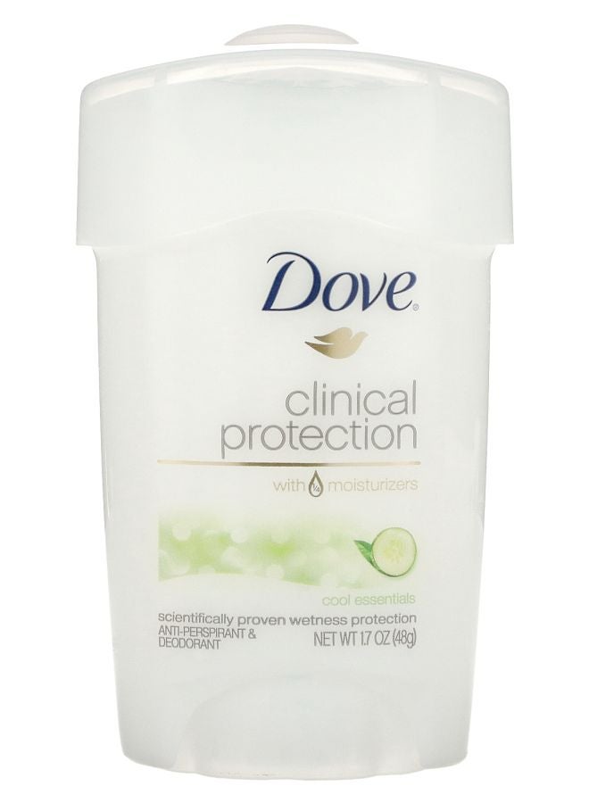 Dove مزيل العرق الطبي بقوة وصفة طبية من دوف - حماية سريرية - أساسيّات باردة 1.7 أونصة (48 غ)