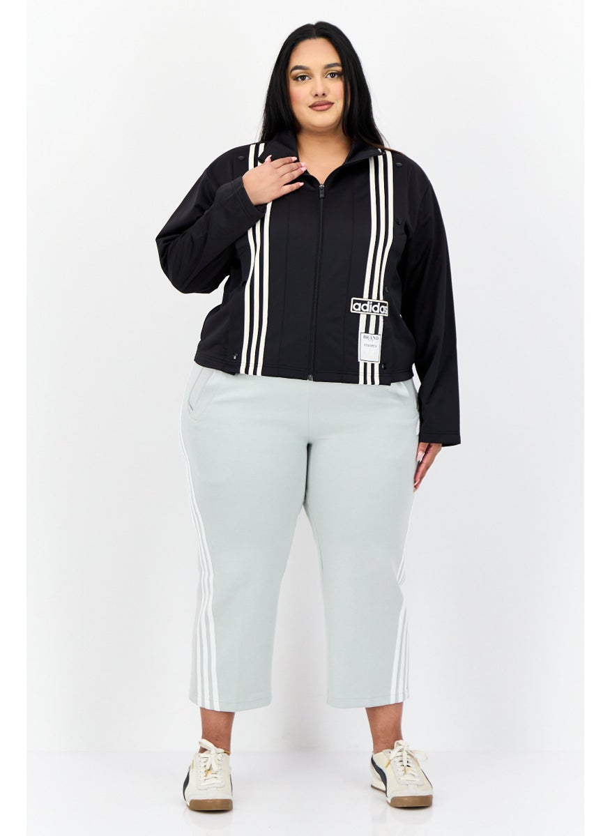 adidas Originals Women Sportswear Fit Long Sleeves Running Track Jacket, Black  - Image 4