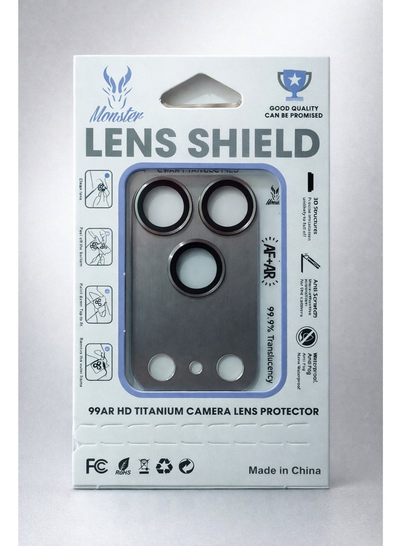 Monster Full Metal Camera Lens Protector for iPhone 17 Pro Max with AR HD Technology – Strong Protection Without Affecting Photo Quality, Elegant Design That Matches Your Phone - Image 2