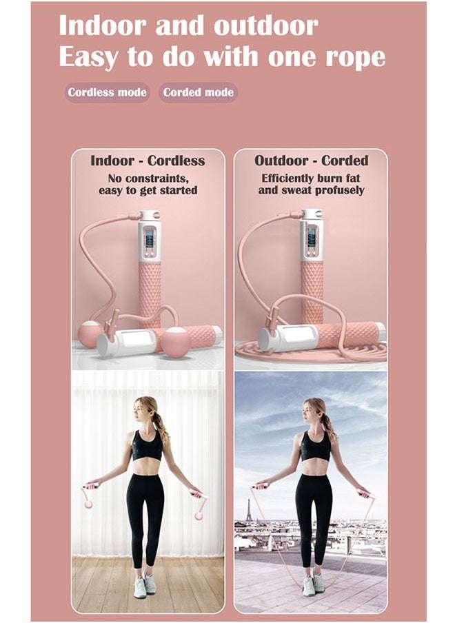 ZCM-HAPPY Adjustable Smart Counting Skipping Rope, Indoor and Outdoor Dual Modes  - Image 5