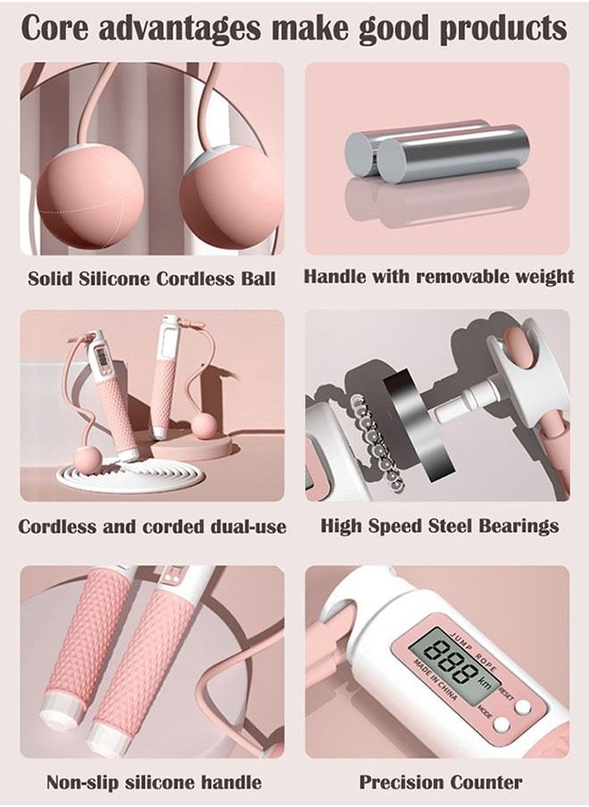 ZCM-HAPPY Adjustable Smart Counting Skipping Rope, Indoor and Outdoor Dual Modes  - Image 3