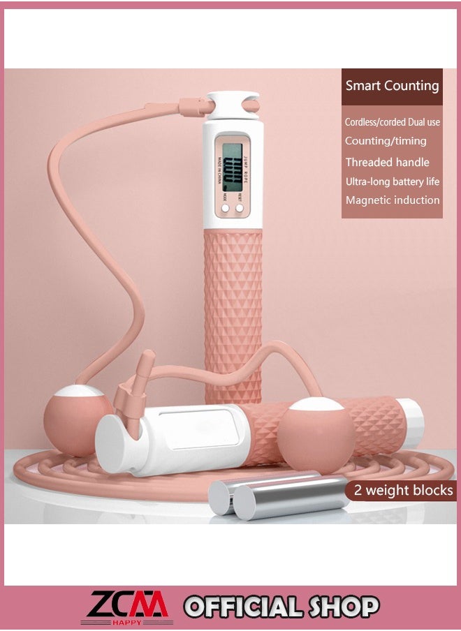 ZCM-HAPPY Adjustable Smart Counting Skipping Rope, Indoor and Outdoor Dual Modes  - Image 1
