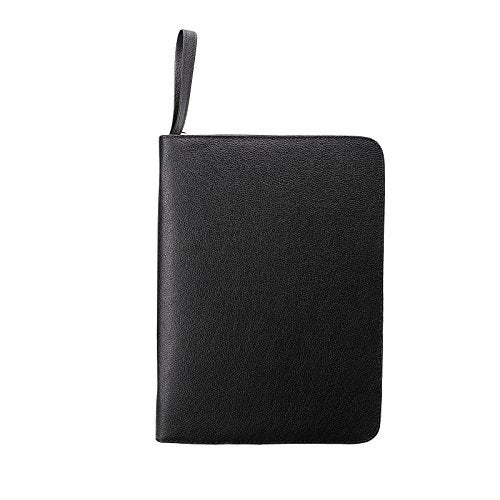 Topoomart 48 PU Leather Fountain Pen Case Large Capacity Black Roller Ball Pen Holder Bag Pouch - Image 4