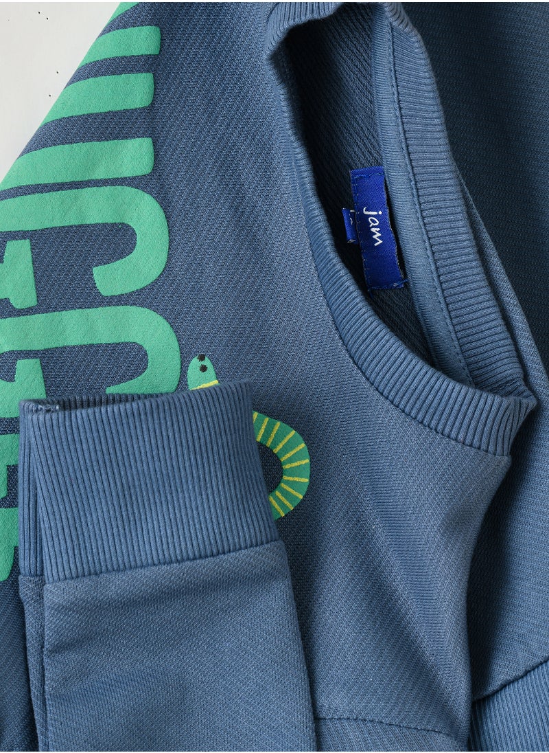 JAM Boys 'Snuggle Bug' Graphic Print Crew Neck Sweatshirt  - Image 4