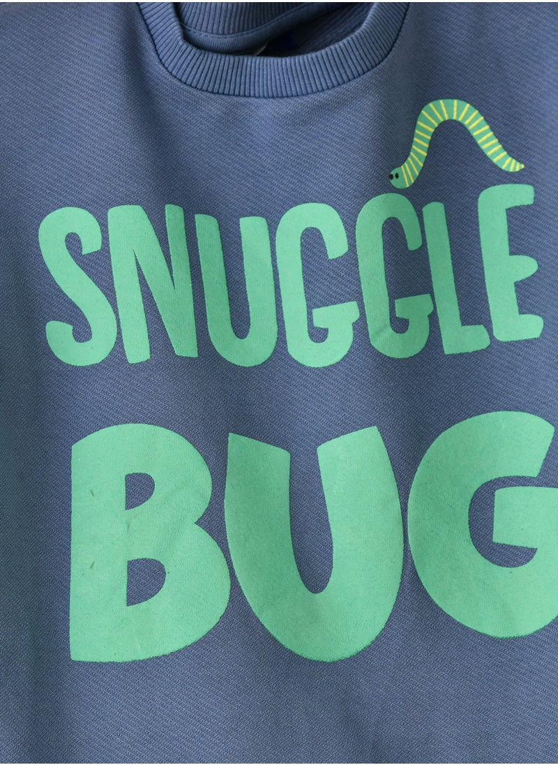 JAM Boys 'Snuggle Bug' Graphic Print Crew Neck Sweatshirt  - Image 3