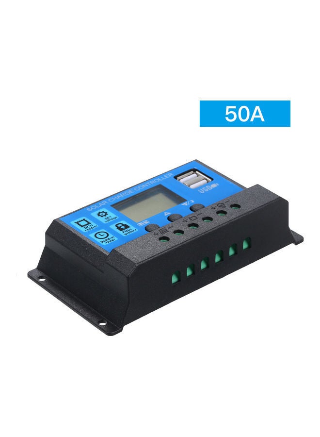 NIBEMINENT 50A Solar Charge Controller Blue/Black - Image 3