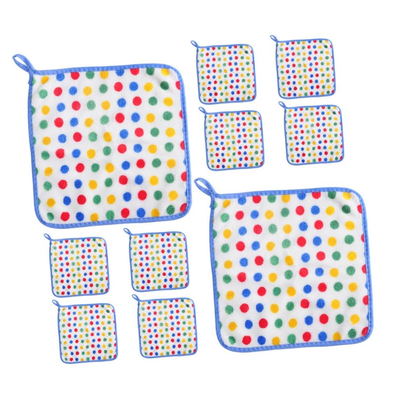 10pcs Oil Resistant Kitchen Cloths Soft Absorbent Dish Towels Quick Dry - Image 2
