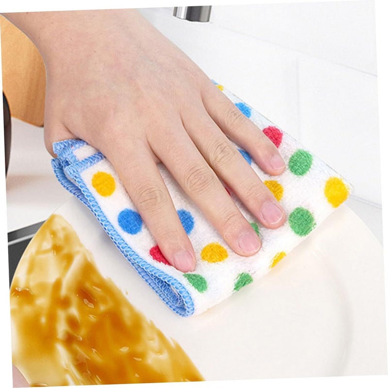 10pcs Oil Resistant Kitchen Cloths Soft Absorbent Dish Towels Quick Dry - Image 5