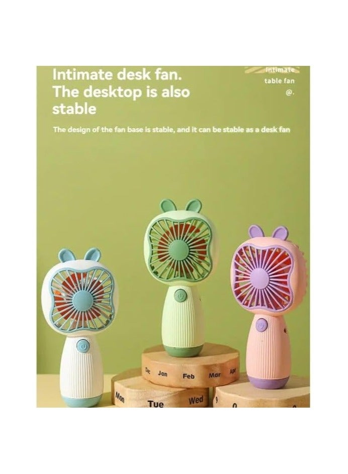 Portable Handheld Fan with Charging, Mini Fan for Home and Office Use (White) - Image 3