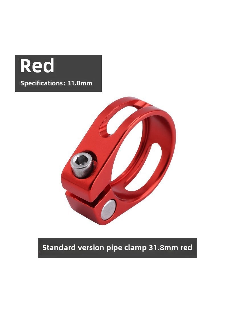 Bike Seatpost Clamp 31.8mm 34.9mm Alloy 31.8 red