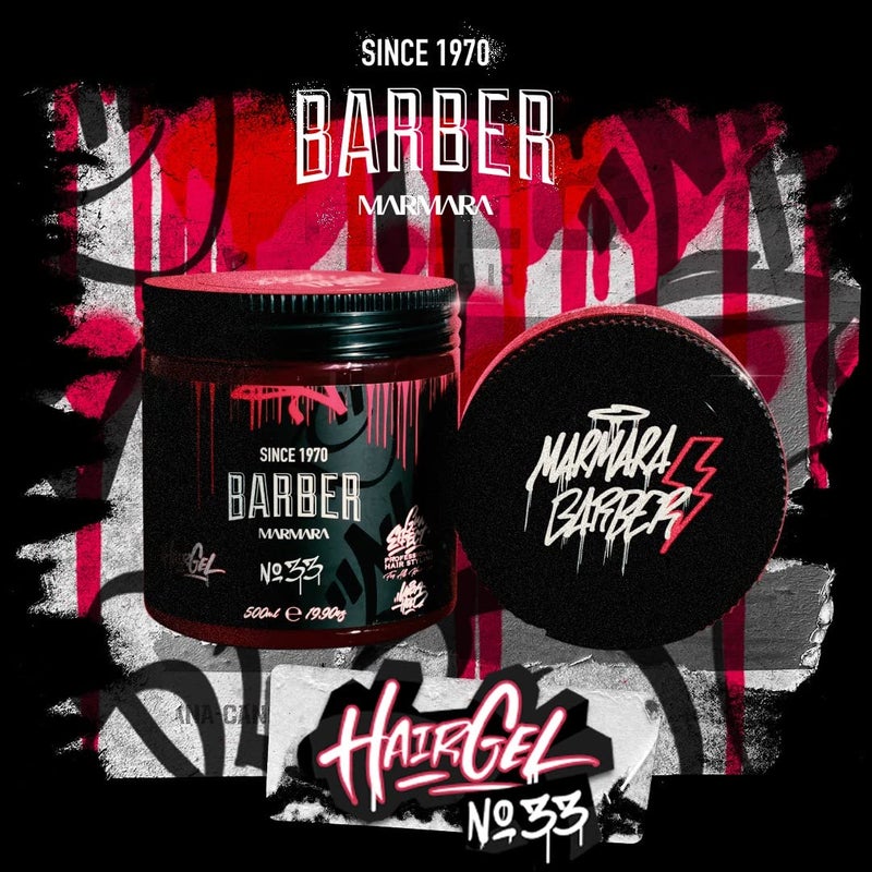barber marmara جل تصفيف الشعر باربر مرمرة رقم 34 500 مل - جل شعر للرجال - تثبيت قوي - بدون لصق وبدون بقايا - خالي من الكحول - عطر منعش - جل شعر - مظهر شعر مبلل - تأثير مطاطي - Image 5