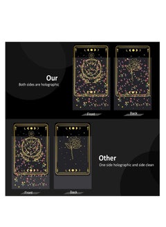 SYOSI 200 Pcs Kpop Photocard Sleeves, Little Star Laser Flashing Card Sleeves, Star Glass Gemstone Rainbow Holographic Card Sleeves Trading Card Protector for Photocard Kpop Photo Cards, 61 x 88 mm  - Image 5