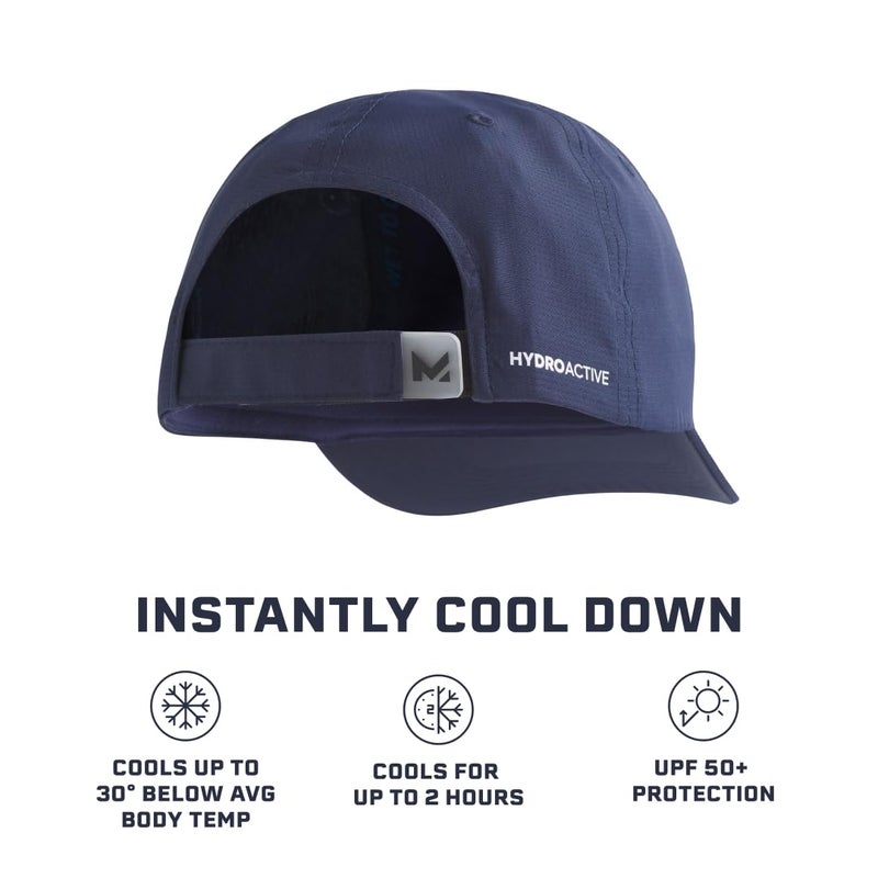 MISSION Cooling UPF Performance Hat - Unisex One Size Cap for Workouts, Golf & Running - Sweat & Water Activated Technology Navy/White - Image 2