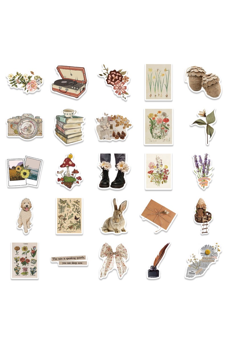 قوس قزح أورينبو 50 قطعة من ملصقات الفينيل الكلاسيكية القديمة لأجهزة الكمبيوتر المحمولة والكمبيوتر المحمول، مجموعة ملصقات جميلة وحنينية لزجاجة المياه ولوح التزلج والجيتار والسيارة والصدمات والأمتعة - Image 3