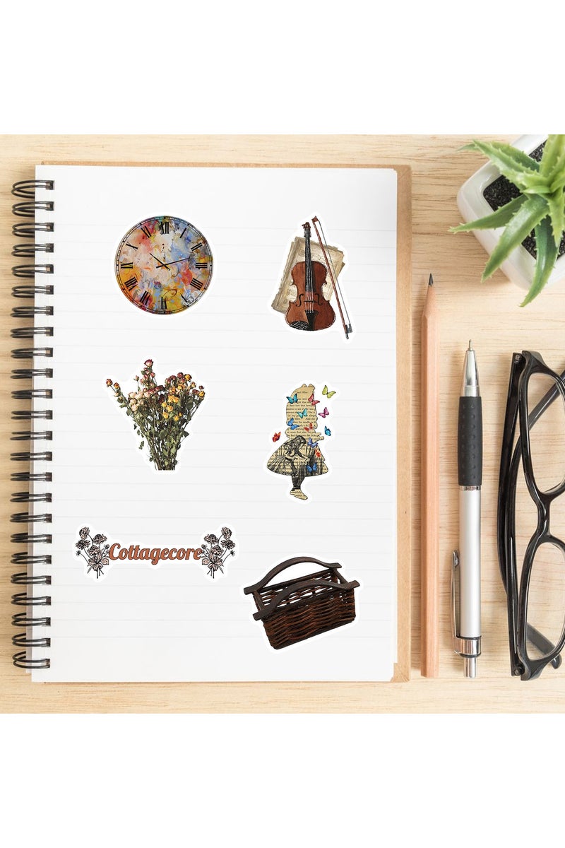 قوس قزح أورينبو 50 قطعة من ملصقات الفينيل الكلاسيكية القديمة لأجهزة الكمبيوتر المحمولة والكمبيوتر المحمول، مجموعة ملصقات جميلة وحنينية لزجاجة المياه ولوح التزلج والجيتار والسيارة والصدمات والأمتعة - Image 5