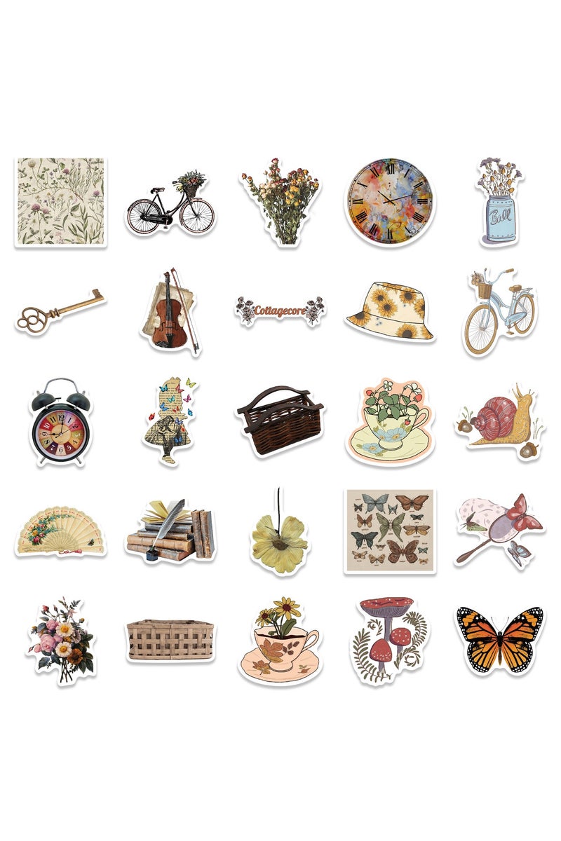 قوس قزح أورينبو 50 قطعة من ملصقات الفينيل الكلاسيكية القديمة لأجهزة الكمبيوتر المحمولة والكمبيوتر المحمول، مجموعة ملصقات جميلة وحنينية لزجاجة المياه ولوح التزلج والجيتار والسيارة والصدمات والأمتعة - Image 2