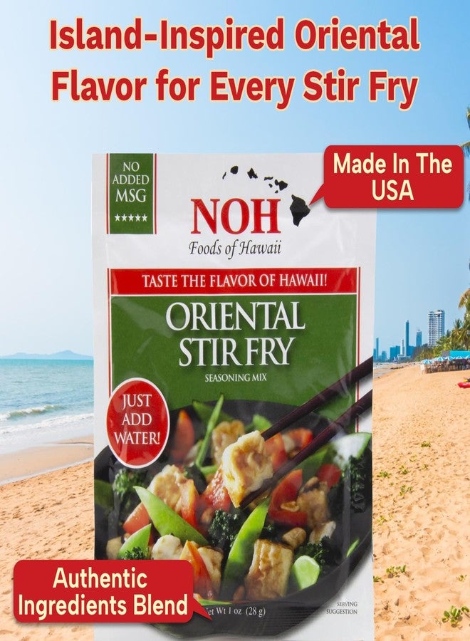 NOH Oriental Stir Fry Seasoning Mix, 1 oz Packet (Pack of 12) - Easy-to-Use Authentic Asian Stir Fry Seasoning Mix, Ideal for Beef, Chicken, Pork, Fresh Veggies, and More - No Added MSG - Made in USA - Image 3