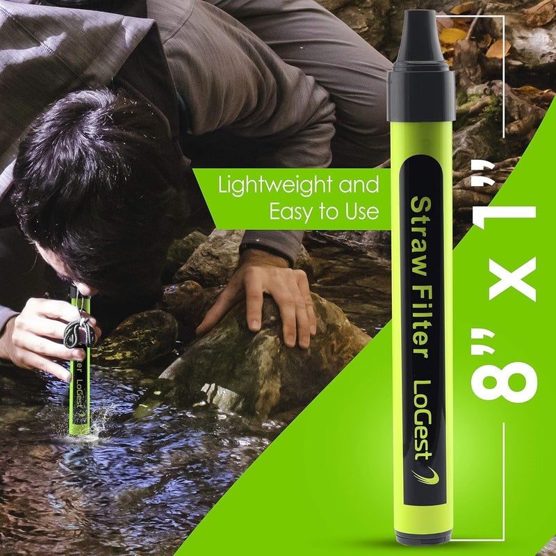 Logest 4 Pack Water Filter Straw - Water Purifying Device - Portable Personal Water Filtration Survival - for Emergency Kits Outdoor Activities and Hiking - Water Filter Camping Travel Survival Backpacking - Image 2