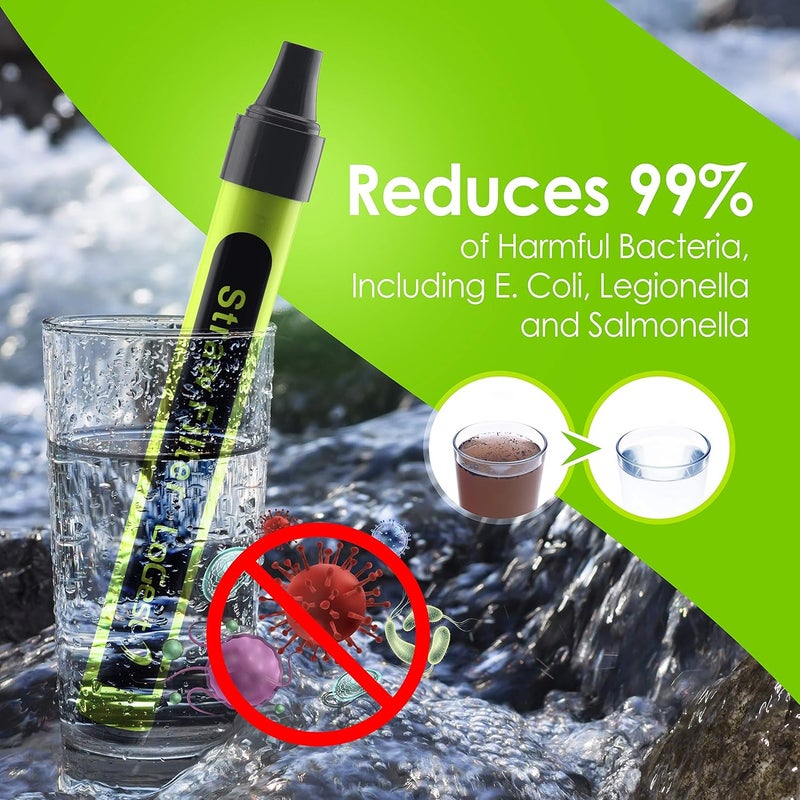 Logest 4 Pack Water Filter Straw - Water Purifying Device - Portable Personal Water Filtration Survival - for Emergency Kits Outdoor Activities and Hiking - Water Filter Camping Travel Survival Backpacking - Image 4