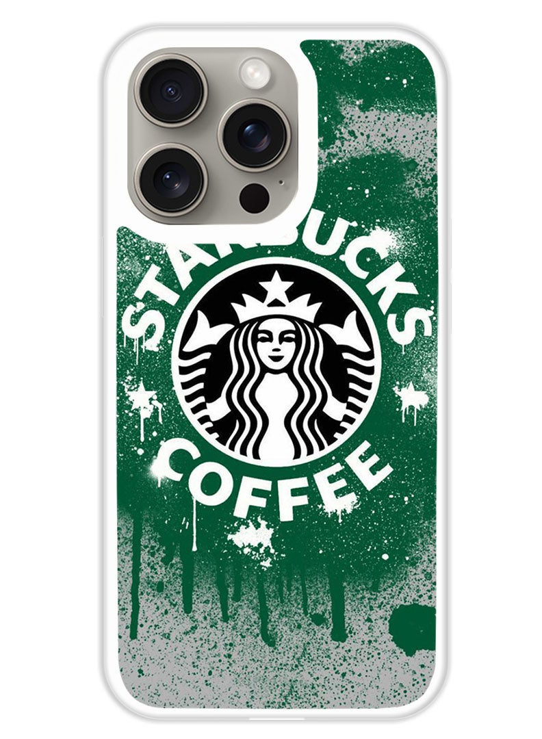 Theodor Protective Case Cover For APPLE IPHONE 15 Pro StarBucks 3 (White Bumper) - Image 1