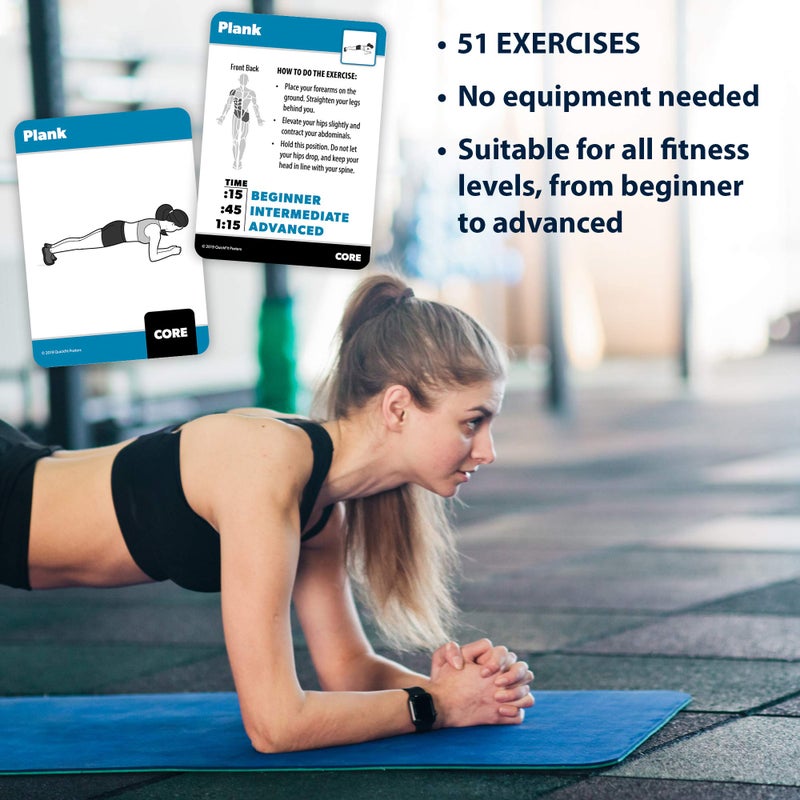 Palace Learning Bodyweight Exercise Cards - Fitness Playing Cards with Over 50 Body Weight Workouts - 2.5" x 3.5" (Standard Playing Card Size) - Image 4
