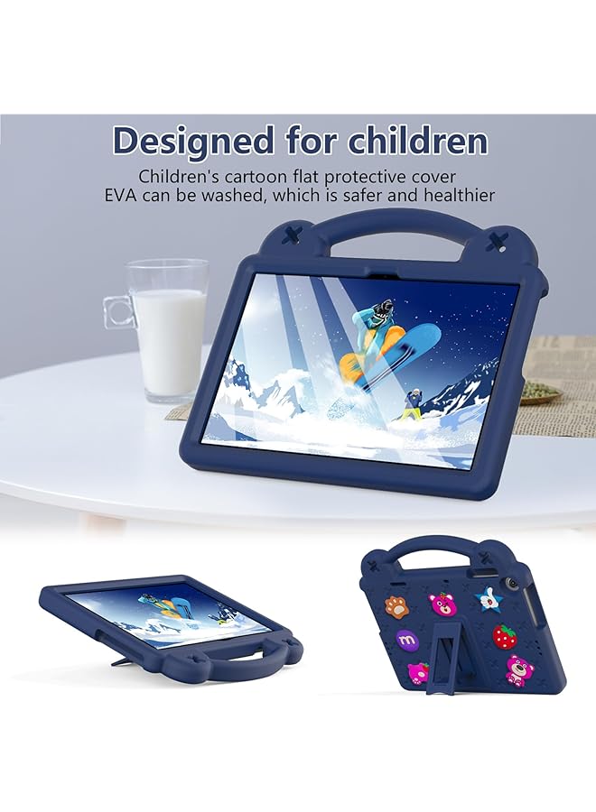 erorex Kids Case Compatible With Honor Pad X8 10.1 Inch 2022 Pad X8 Lite Huawei Matepad Se 10.1 Inch 2022 Matepad T10S T10 Enjoy Tablet 2 10.1 Inch Handle Stand Shoulder Strap Navy Blue-B  - Image 5