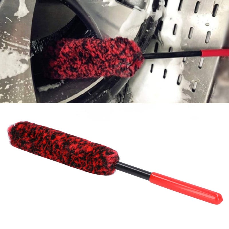 Car Wheel Brush: 1 Pack PP Microfiber, Flexible Long Handle - Scratch-Free Design, Easy Dirt Removal, Rim Cleaning Brush for Car Wheel Hub Detailing - Image 5