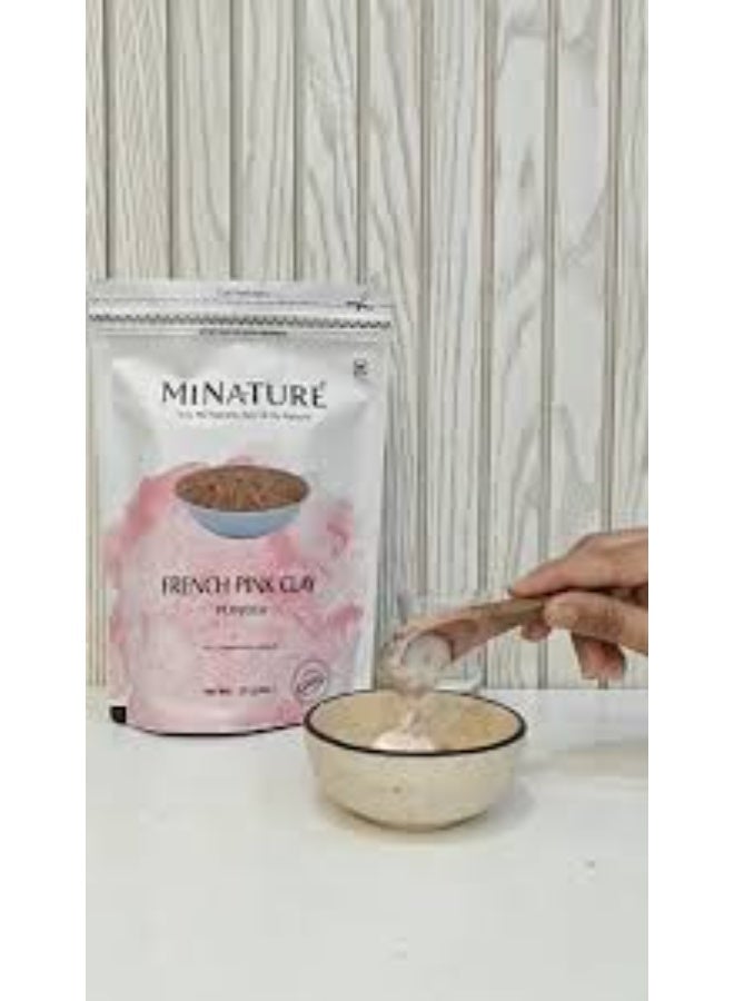mi nature Combo Of French Pink Clay & French Green Clay | Skincare Face Masks, Face Scrubs, Body Cleansers |100% Pure & Natural Face mask |Cruelty & Chemical Free| 227 * 2 - Image 2