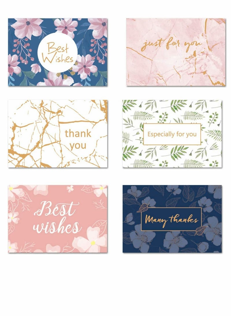 12 Pack Floral Folding Greeting Cards with Envelopes, Assorted Blank Notecards for Baby Showers, Weddings, and All Occasions, Perfect for Adults and Kids - Image 1