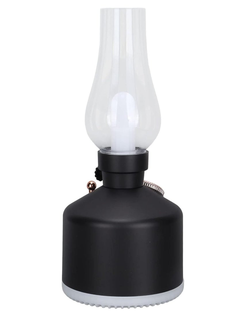 ELTRAZONE Vintage Lamp Humidifier – USB Cool Mist Humidifier with LED Night Light | Retro Style Air Diffuser for Bedroom, Office, Car | Quiet Operation, Compact Design for Moisture Balance, Aromatherapy, and Ambient Lighting – Portable & Stylish  - Image 4