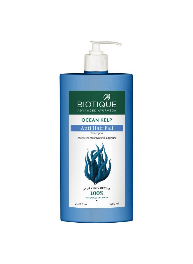 Biotique شامبو بيولوجيكي من الطحالب البحرية لمكافحة تساقط الشعر | علاج مكثف لنمو الشعر | شامبو مضاد لتساقط الشعر يحافظ على اللمعان | 100% مستخلصات نباتية | مناسب لجميع أنواع الشعر | 650 مل - Image 1