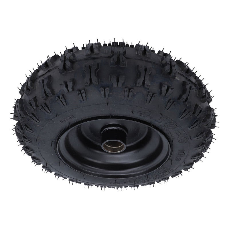 clever 4.10-6 Tire and Wheel Assembly 12.6x4 Inch Heavy Duty Rubber Front Wheel Rim - Aggressive Tread Pattern Enhanced Traction Replacement Tire for ATV Mini Bike Scooter Go Kart - Image 4