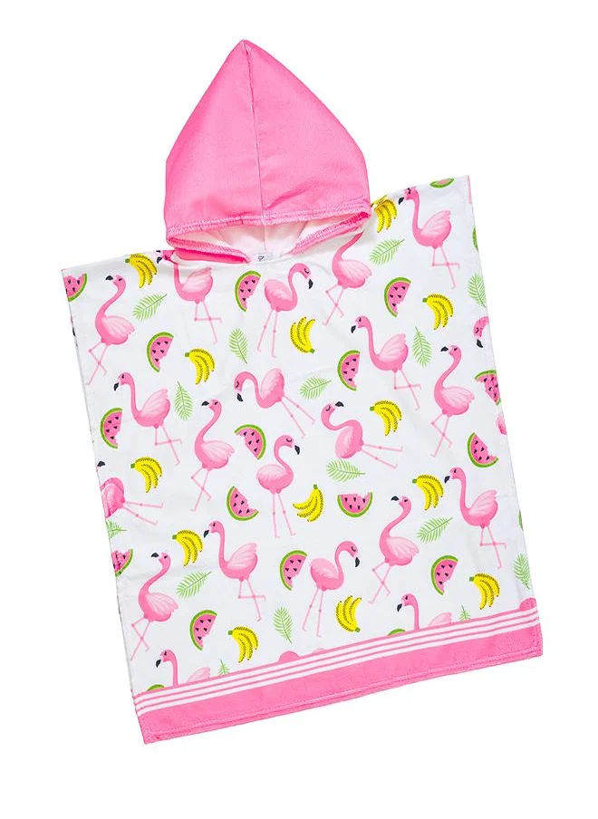 بيبي كلو Flamingo Fruit Print Beach Poncho Towel
