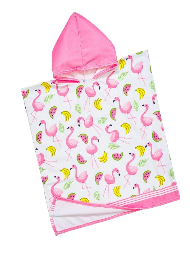 بيبي كلو Flamingo Fruit Print Beach Poncho Towel