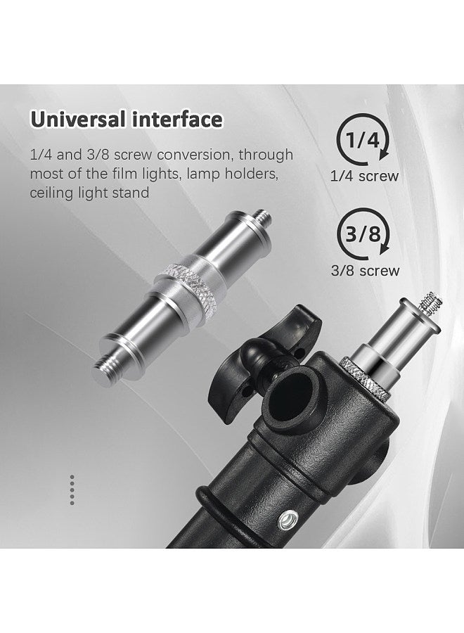78.5cm/30.9in Adjustable Tripod Stand Video Light Stand 2-section 50kg/110lbs Load Capacity with Wheel Base Universal Interface 1/4in & 3/8in Threaded Hole for Video LED Light Phone Holder Camera  - Image 4
