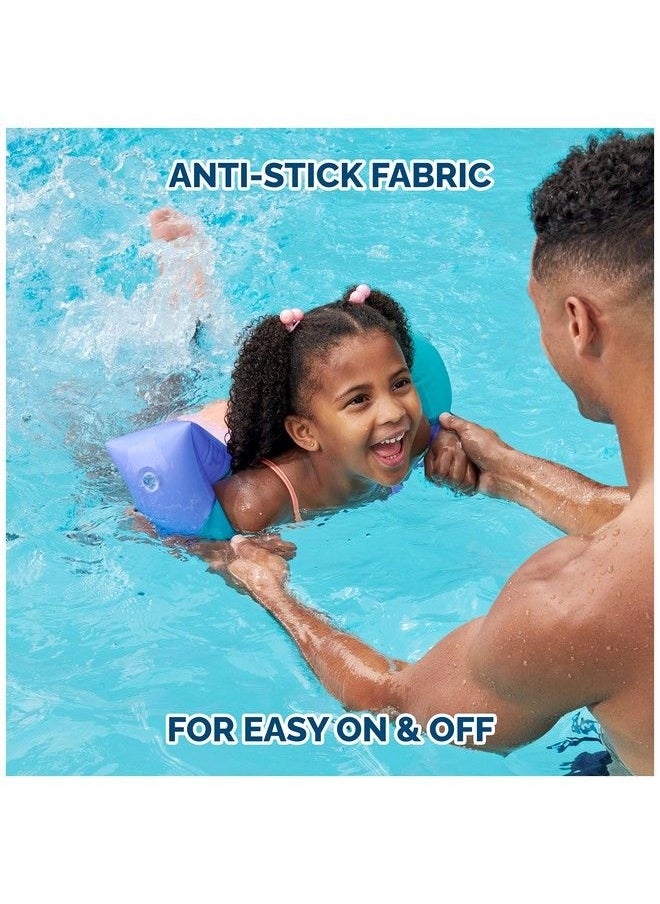 SwimWays Soft Swimmies Toddler Floaties Learntoswim Inflatable Pool Floats & Arm Floaties Swimming Pool Accessories For Kids Aged 35 Purple  - Image 4