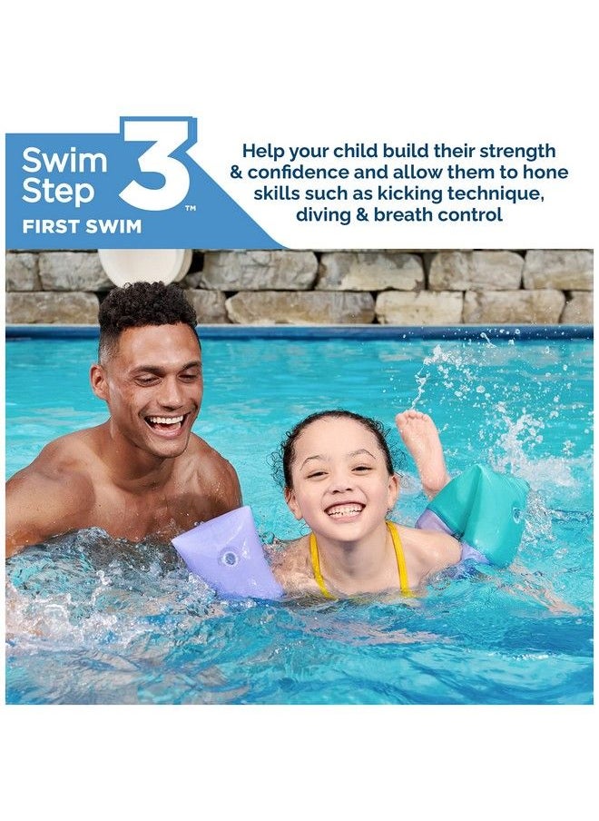 SwimWays Soft Swimmies Toddler Floaties Learntoswim Inflatable Pool Floats & Arm Floaties Swimming Pool Accessories For Kids Aged 35 Purple  - Image 3
