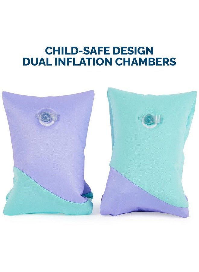 SwimWays Soft Swimmies Toddler Floaties Learntoswim Inflatable Pool Floats & Arm Floaties Swimming Pool Accessories For Kids Aged 35 Purple  - Image 5
