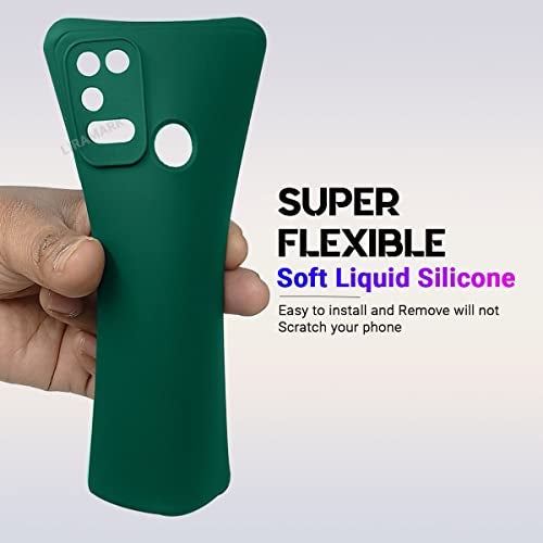 LIRAMARK غطاء خلفي ناعم من السيليكون من LIRAMARK لهاتف Realme 7i (أخضر) - Image 4