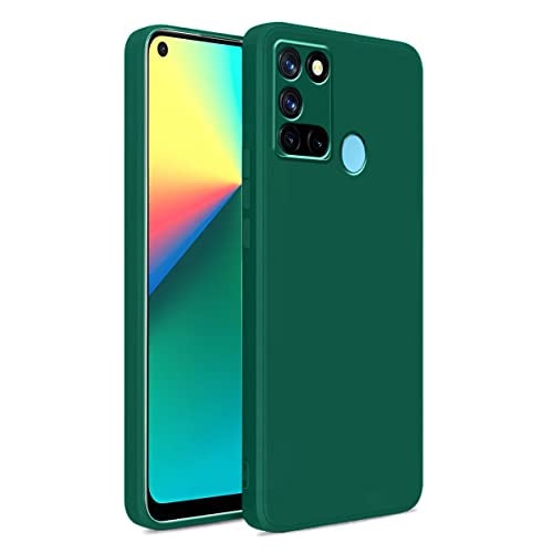 LIRAMARK غطاء خلفي ناعم من السيليكون من LIRAMARK لهاتف Realme 7i (أخضر) - Image 1