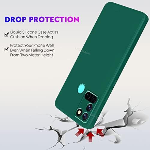 LIRAMARK غطاء خلفي ناعم من السيليكون من LIRAMARK لهاتف Realme 7i (أخضر) - Image 5
