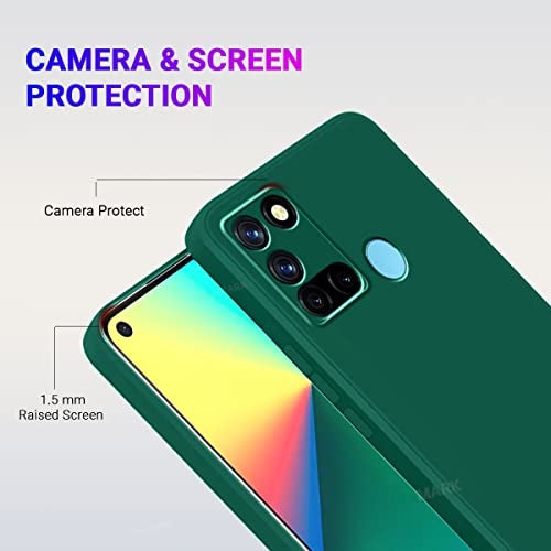 LIRAMARK غطاء خلفي ناعم من السيليكون من LIRAMARK لهاتف Realme 7i (أخضر) - Image 3