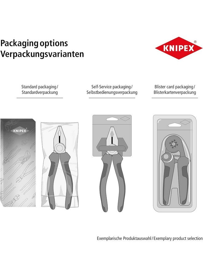 كنيبيكس كماشة مركبة KNIPEX 03 02 200 SB (أحمر، أزرق) - Image 4