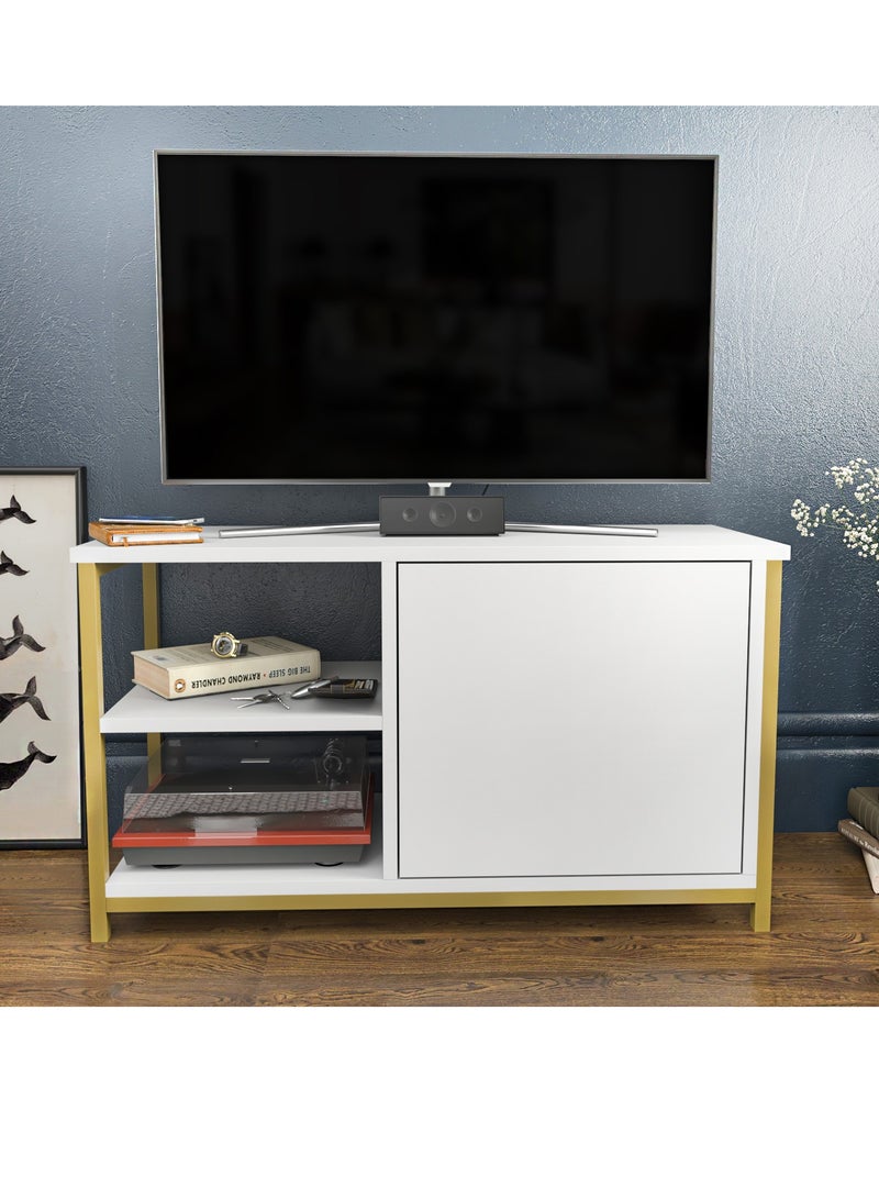 ديكوروتيكا طاولة تلفاز  مسكيغون Muskegon بعرض 90 سم / حامل تلفزيون حتى قياس 41 بوصة - Image 1