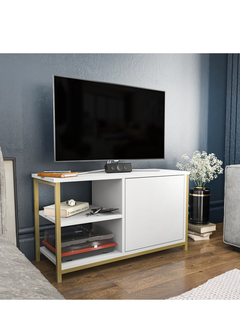 ديكوروتيكا طاولة تلفاز  مسكيغون Muskegon بعرض 90 سم / حامل تلفزيون حتى قياس 41 بوصة - Image 3