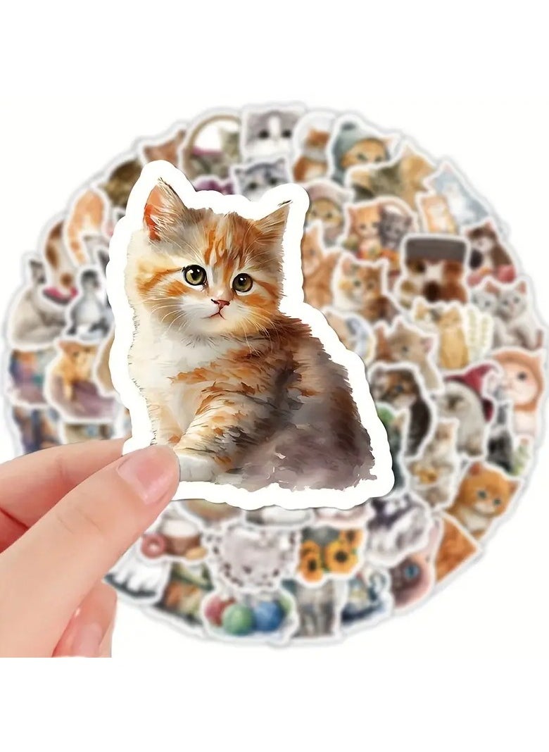 Goolsky 103pcs Cat Graffiti Stickers For Tablet Laptop Water Cup Suitcase Notebook Hand Account  - Image 3